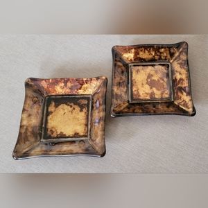 Z GALLERIE glass candle plates